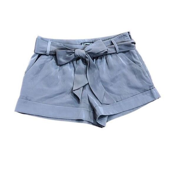 Express Belted Taupe Shorts Size 00 - Picture 1 of 3